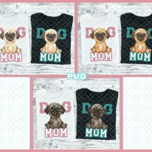 Pug Dog Mom Set