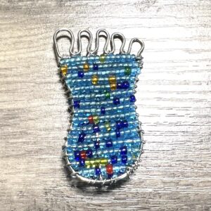 Beaded Foot Magnet